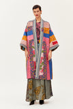 One-of-a-kind Coat Classic Reversible Kantha Embellished with Swarovski® Crystals