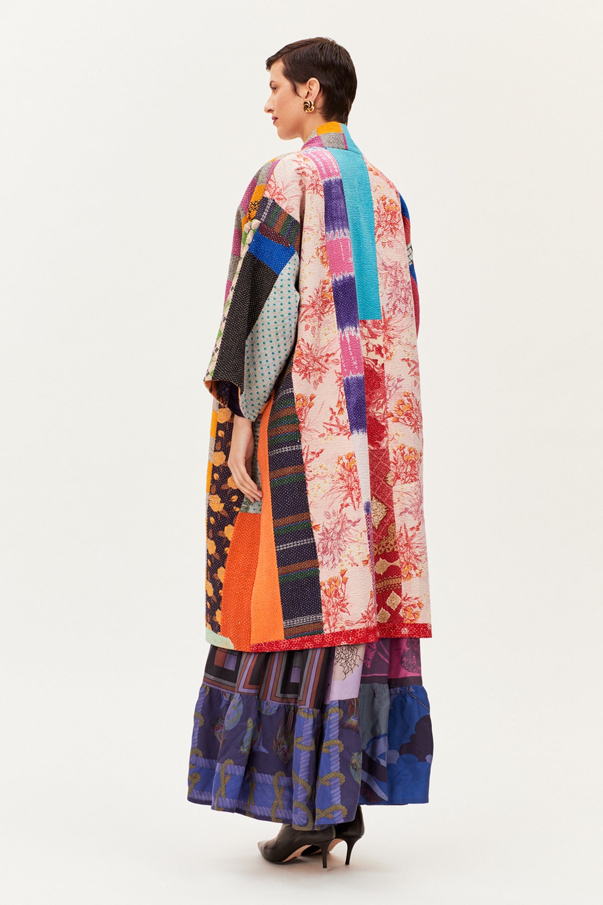 One-of-a-kind Coat Classic Reversible Kantha