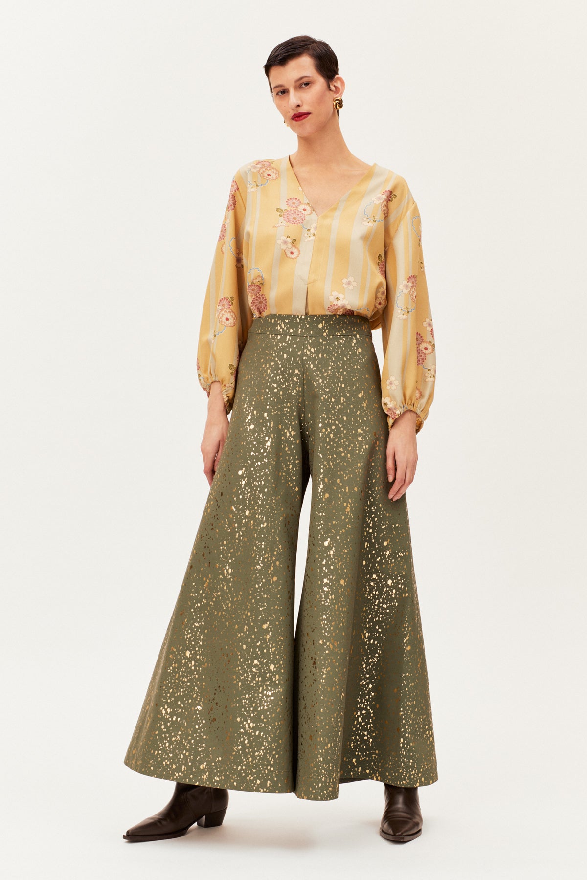 One-of-a-kind Pants Palazzo Cotton