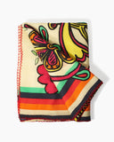 CAROLINA HERRERA x RIANNA + NINA Embroidered Wool Scarf Daffodil