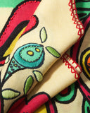 CAROLINA HERRERA x RIANNA + NINA Embroidered Wool Scarf Daffodil