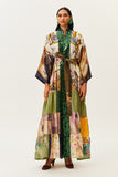 One-of-a-kind Volant Kimono with Sequin Facing
