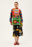 One-of-a-kind Plastron Blouse Cotton