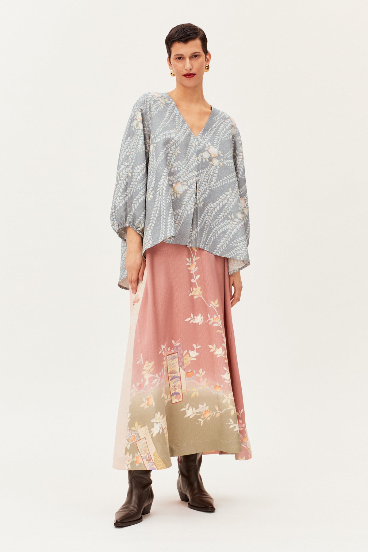 One-of-a-kind Vintage Kimono Wide Blouse