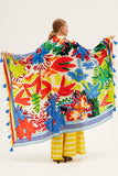 Tropica Fruta Embroidered Wool Scarf