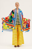 Tropica Fruta Embroidered Wool Scarf