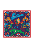 RIANNA + NINA x SVEVA'S HOME Embroidered Linen Scarf Amici Blu