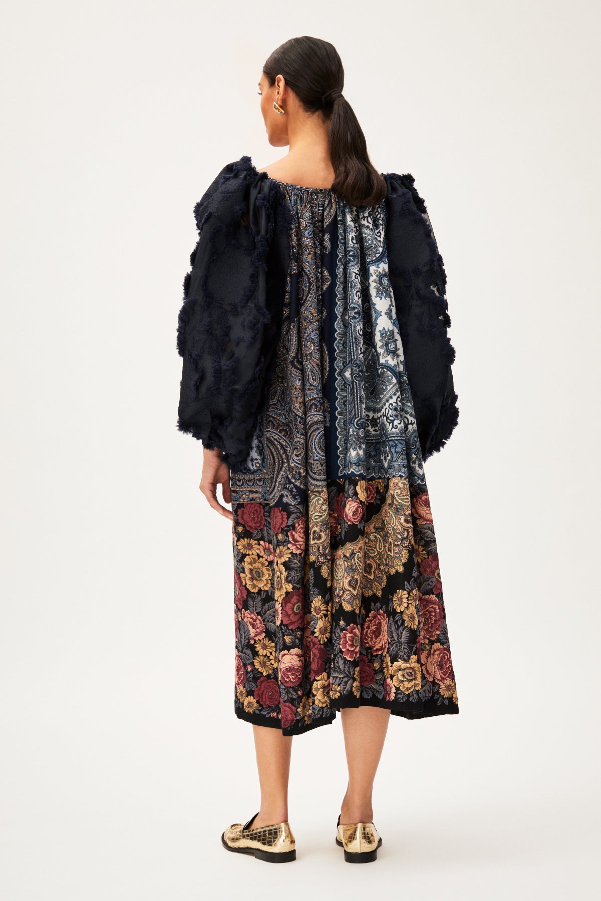 One-of-a-kind Super Wide Raglan Dress Wool